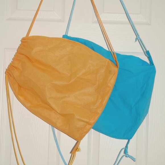 Horizon Group USA Drawstring Bags, Orange & Blue - Picture 4 of 4